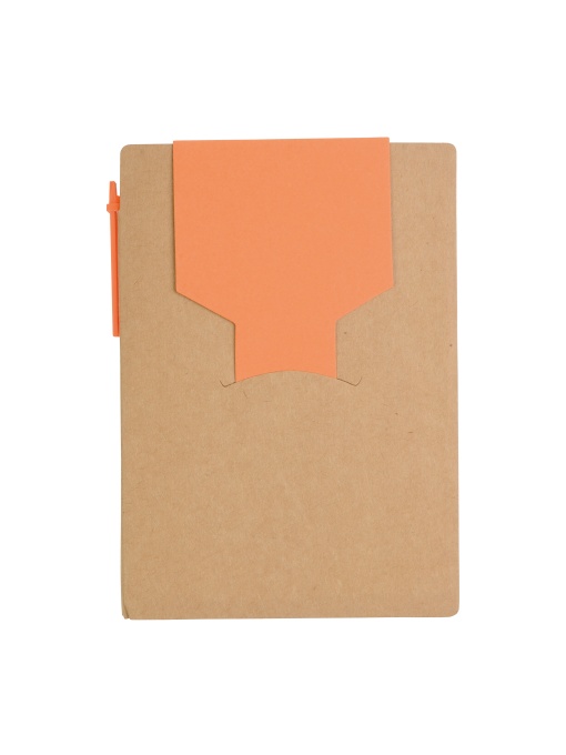 ON™ Notepad din hârtie reciclată cu pix din carton și post-it-uri