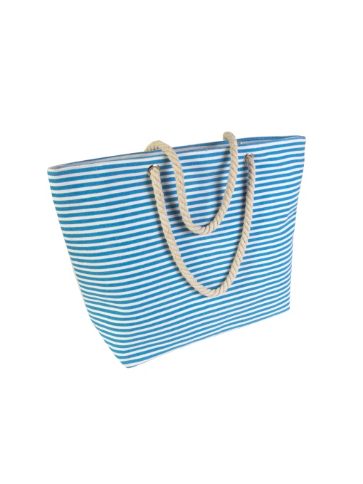 ON™ Polyester beach bag with bottom gusset and zippered closure