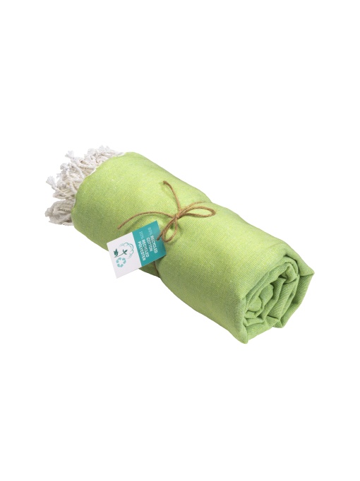 ON™ Prosop de plajă cu franjuri din bumbac reciclat, dimensiune 90x170 cm