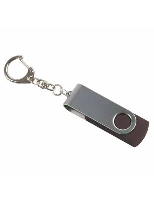 ON™ Rotatable, 8 GB, rubberised ABS/metal pen drive. Upload on request with delivery in 2 week