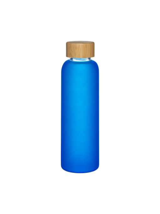 ON™ Sticlă din sticlă mată cu capac din bambus, capacitate 500 ml