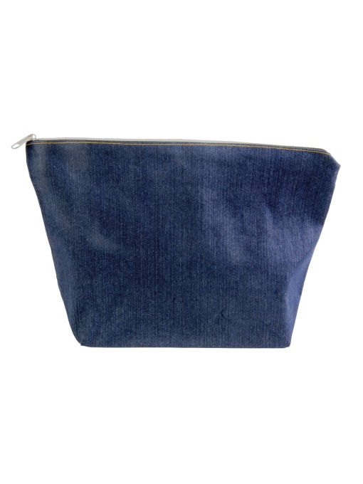 ON™ Toc de frumusețe DENIM din bumbac 220 g/m2 (85% bumbac – 15% poliester) cu fermoar