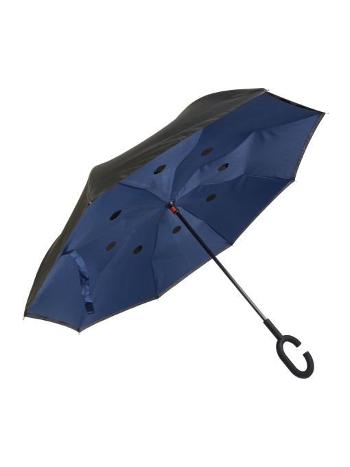 ON™ Umbrelă reversibilă cu mâner rotund și din cauciuc