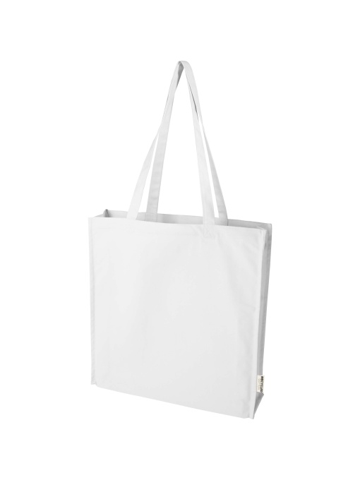 PF™ Florida geantă tote cu burduf reciclată GRS 270 g/m² 14L