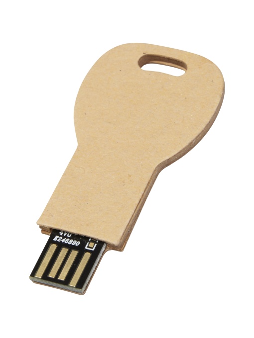 PF™ Key-shaped recycled paper USB 2.0