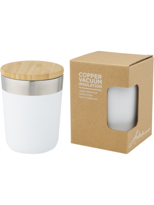 PF™ Lagan 330 ml copper vacuum insulated stainless steel tumbler with bamboo lid