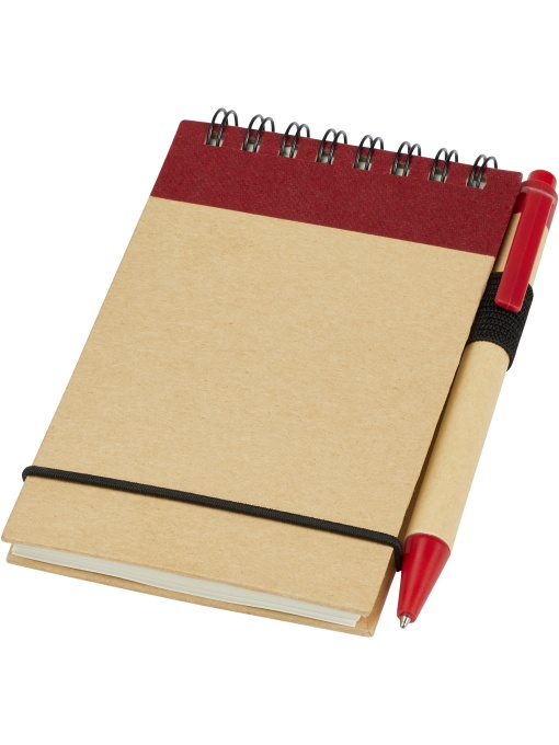 PF™ Zuse A7 recycled jotter notepad with pen
