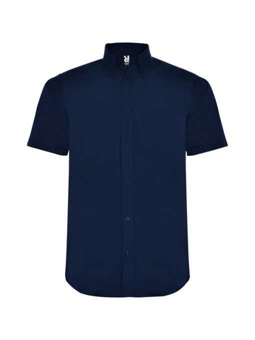 RO™ AIFOS | Cămașă bărbați mânecă scurtă | 65 % poliester / 35 % bumbac poplin | 130 gsm