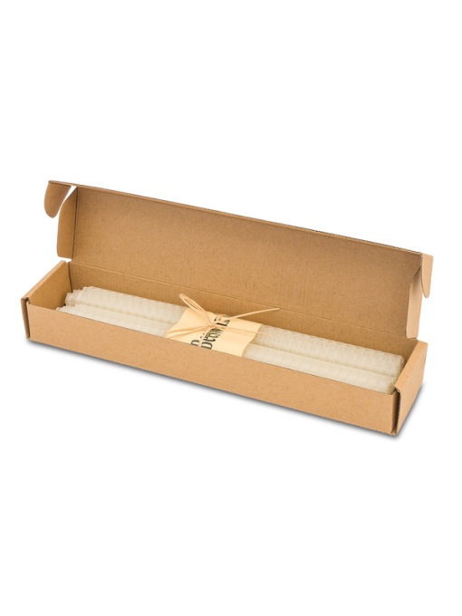 Royal™ BIELLA set of 2 long beeswax candles