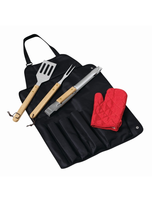 TOP™  BBQ apron with BBQ set GREAT BBQ