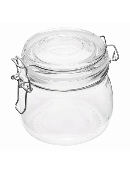 TOP™  Glass storage jar CLICKY M, approx. 500 ml