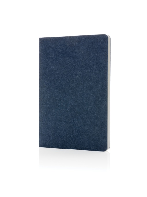 XD™ Phrase GRS certified recycled felt A5 notebook
