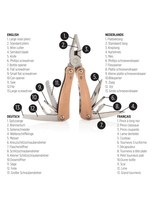 XD™ Multitool lemn - Img 1
