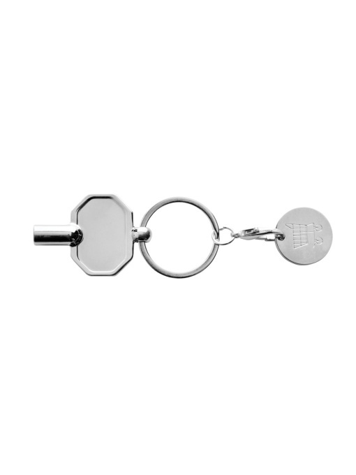 XD™ RCS recycled zinc alloy radiator key keychain with coin