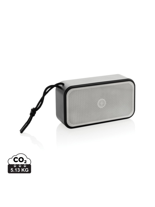 XD™ Swiss Peak RCS recycled aluminium 10W bass speaker