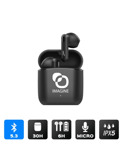 AK™ SHOGANAI Căști premium Bluetooth True Wireless negre