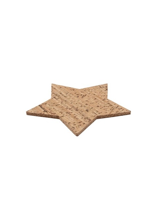 AX™ Cork cup coaster set "star", 4 pcs