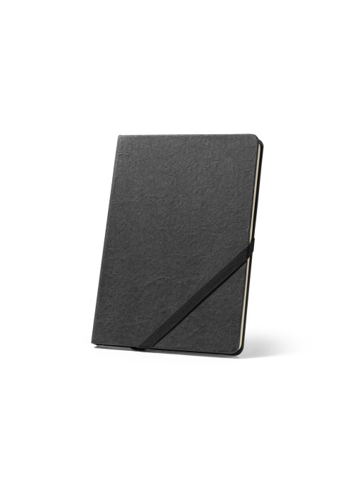 hi!™ HUXLEY Blocnotes A5, realizat din hârtie rezistentă la apă, cu pagini liniate realizate dintr-un material certificat FSC™ și alte materiale controlate