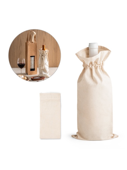 hi!™ JEROME 100% cotton bottle bag (180 g/m²) - Img 1