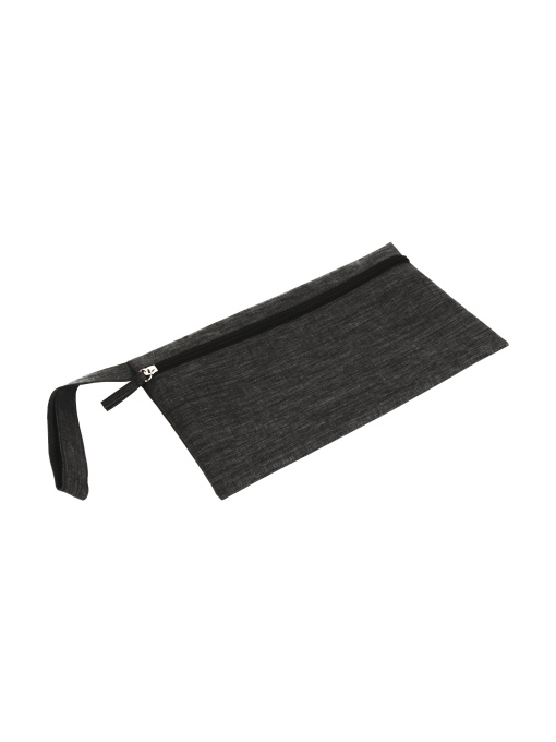 ON™ 900D polyester document holder with mélange effect, convenient handle and zipper closure