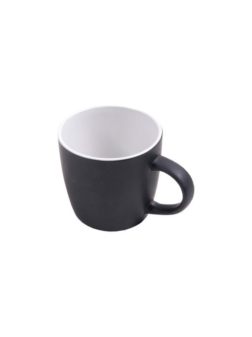 ON™ Ceramic black mug with interior colored (box) (0.35 L)