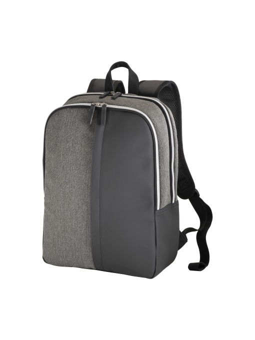 ON™ Laptop backpack in eco-leather and polycotton