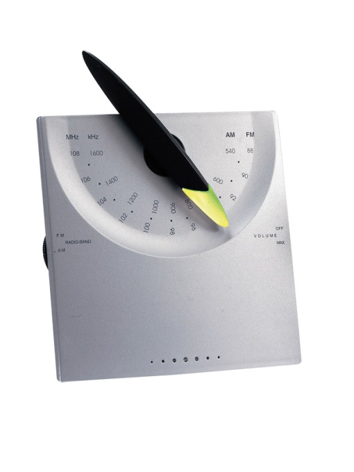 ON™ Radio AM/FM cu cursor luminos (11 x 11 cm)