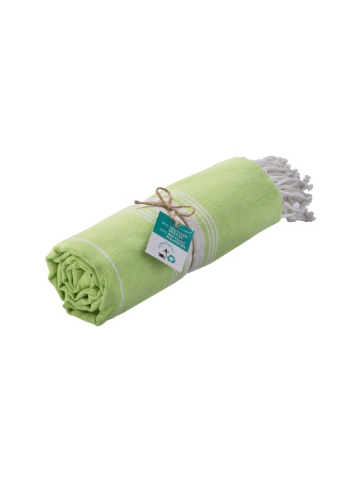 ON™ Recycled cotton fringed beach towel