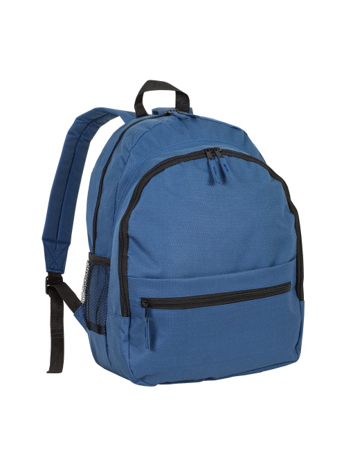 ON™ 600D polyester 6-pocket backpack (two mesh side pockets). Front pocket with velcro