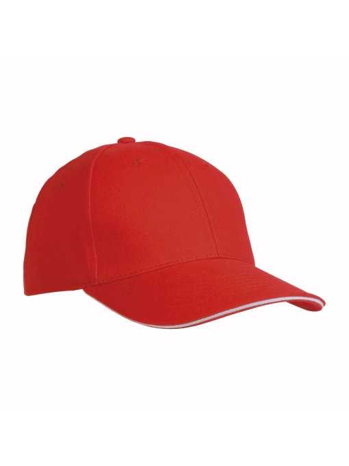 ON™ Thick cotton 6-panel cap with sandwich visor and adjustable velcro strap