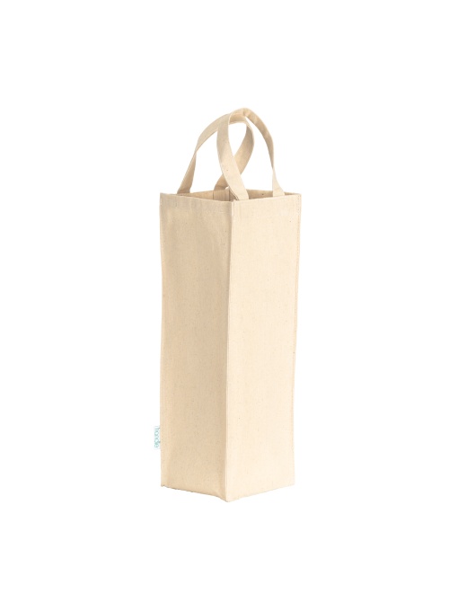 ON™ Single bottle carrier bag made of 250 g/m2 recycled cotton