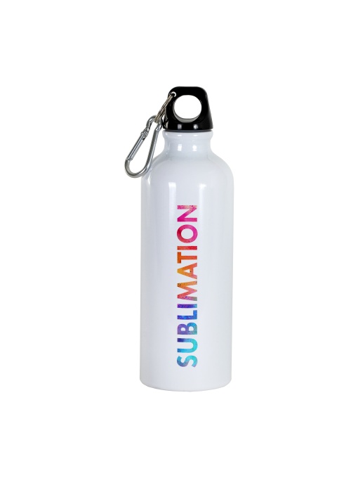 ON™ Sublimating aluminum bottle with carabiner. 500ml