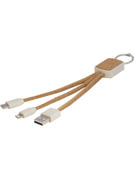 PF™ Bates cablu 3-în-1 din paie de grâu și plută