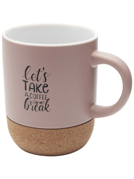 PF™ Billie 300 ml ceramic mug with cork details and matt finish - Img 1