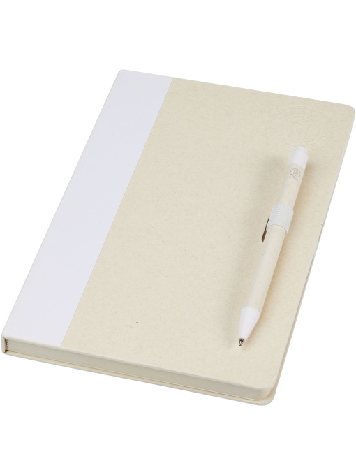 PF™ Dairy Dream set carnet A5 din cartoane de lapte reciclate și pix