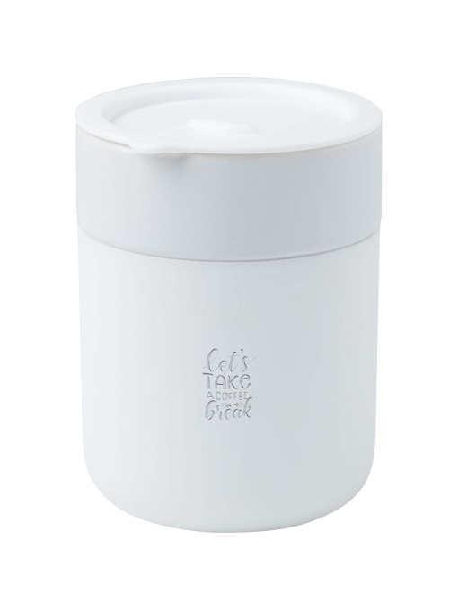 PF™ Java 330 ml ceramic tumbler with silicone wrap and plastic lid - Img 1