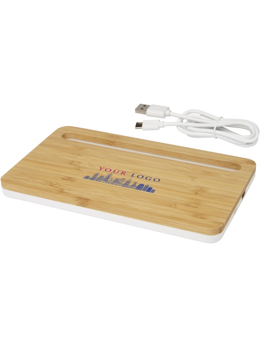 PF™ Medake încărcător wireless din bambus 10W - Img 1