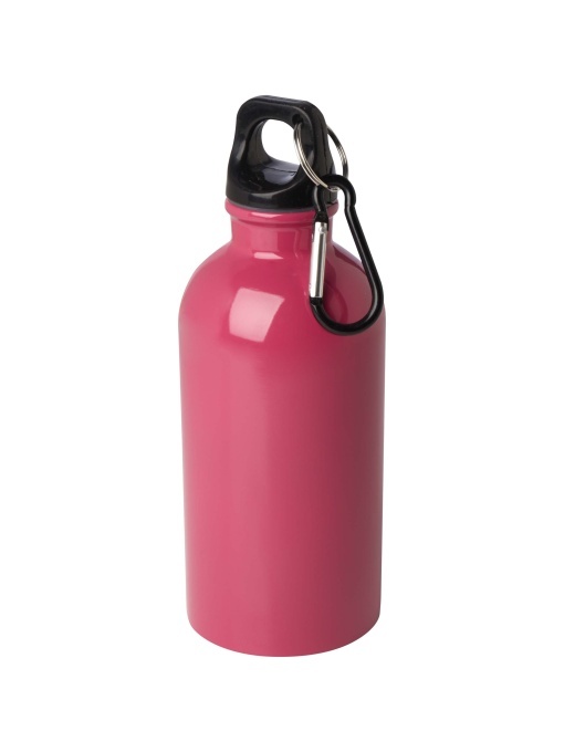 PF™ Oregon 400 ml RCS certified single wall stainless steel water bottle with carabiner - Img 1