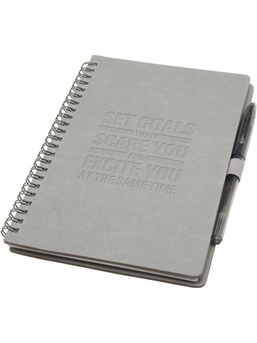 PF™ Slate set carnet A5 reutilizabil cu copertă tare și pix (cerneală neagră) - Img 1