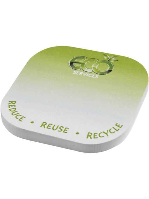 PF™ Sticky-Mate® notițe adezive reciclate pătrate cu colțuri rotunjite