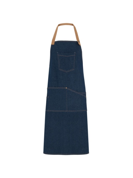 RO™ BATALI | Șorț lung denim, bretea reglabilă | 100 % bumbac | 250 gsm