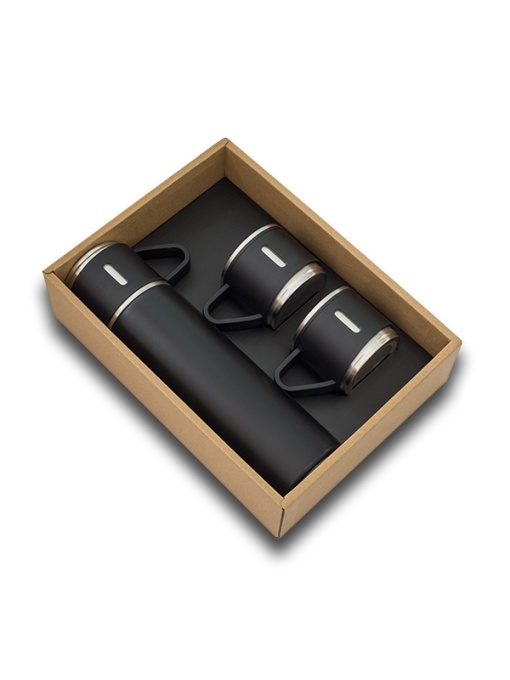 Royal™ ATTU set of vacuum flask 500 ml and 3 mugs