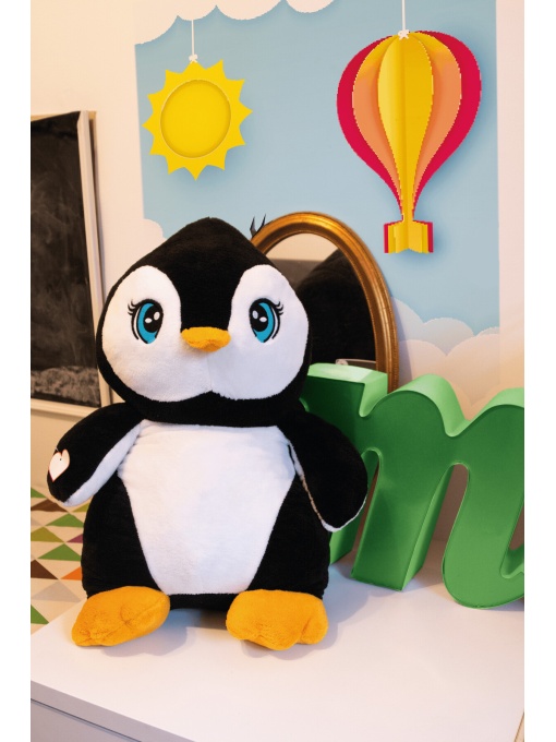TOP™ SKIPPER pinguin mare de pluș