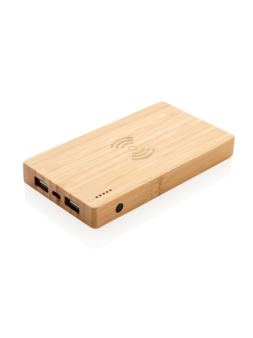 XD™ Bamboo 4.000 mAh wireless 5W Powerbank