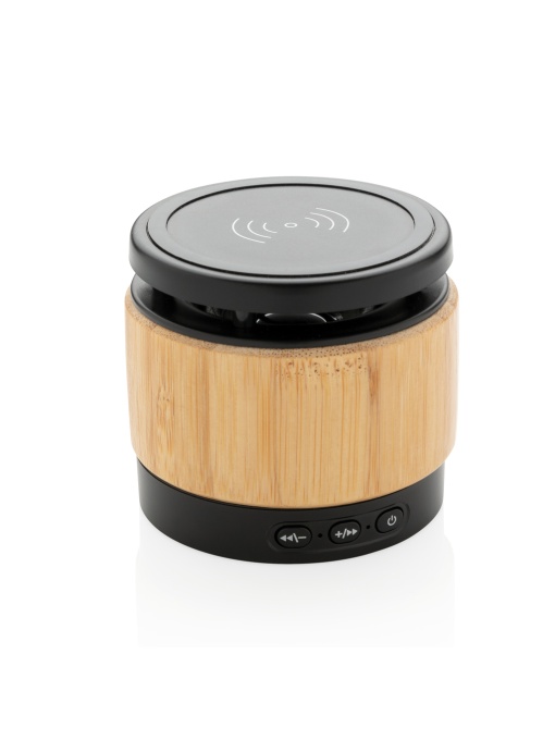 XD™ Bamboo wireless charger speaker