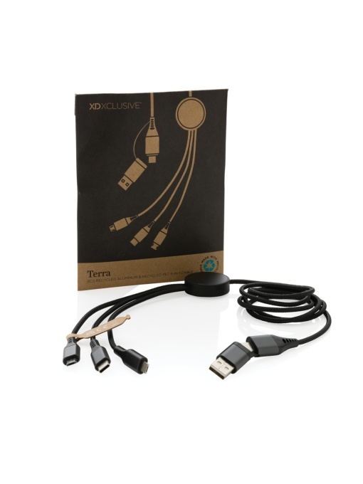 XD™ Terra RCS recycled aluminium 120cm 6in1 cable - Img 1