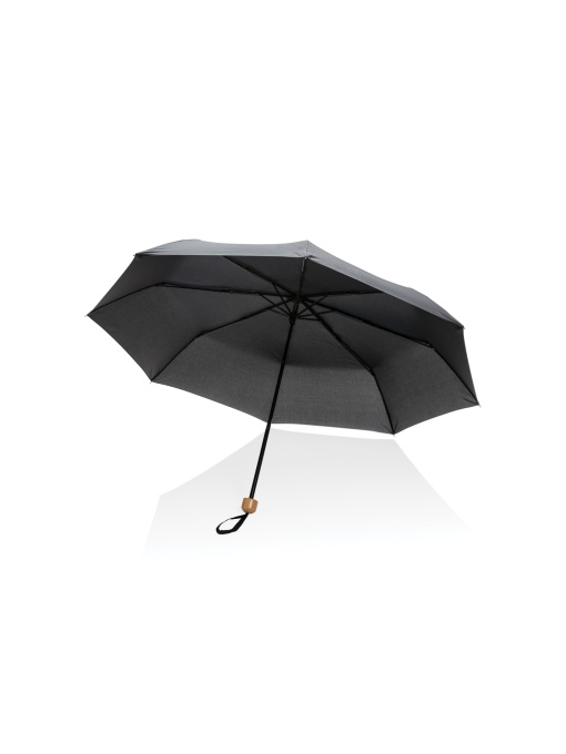 XD™ Umbrelă mini 20.5" Impact Aware™ RPET 190T Pongee cu bambus