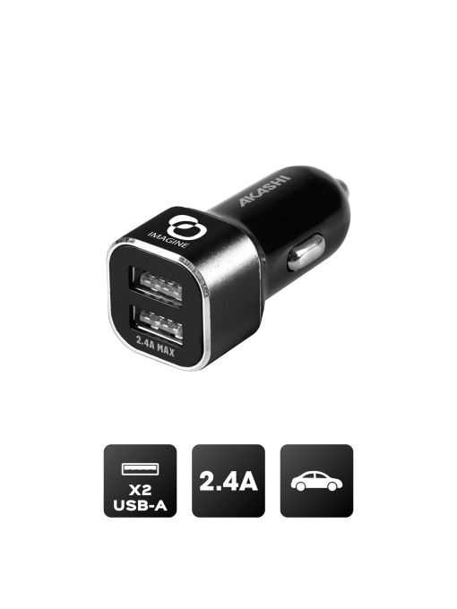 AK™ TABO Încărcător auto turbo dual USB