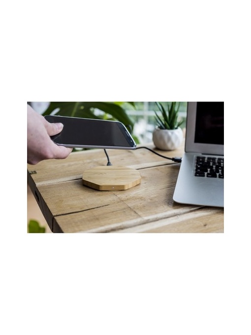 AX™ Încărcător wireless din bambus 5W | Matilda