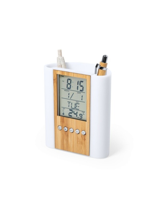 AX™ Pen holder with multifunctional clock